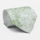Floral Daisy Velvety LIme Green Krawatte (Gerollt)