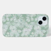 Floral Daisy Velvety Mint Green Case-Mate iPhone Hülle (Rückseite (Horizontal))