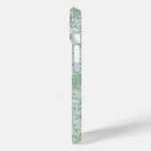 Floral Daisy Velvety Mint Green Case-Mate iPhone Hülle (Rückseite / Links)