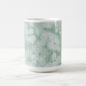 Floral Daisy Velvety Mint Green Kaffeetasse (Mittel)