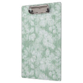 Floral Daisy Velvety Mint Green Klemmbrett (Links)