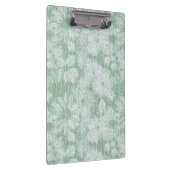 Floral Daisy Velvety Mint Green Klemmbrett (Rechts)