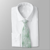 Floral Daisy Velvety Mint Green Krawatte (Gebunden)