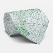 Floral Daisy Velvety Mint Green Krawatte (Gerollt)