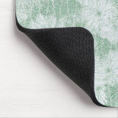 Floral Daisy Velvety Mint Green Mousepad (Ecke)