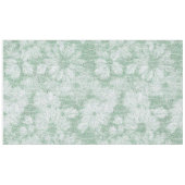 Floral Daisy Velvety Mint Green Tischdecke (Vorderseite (Horizontal))