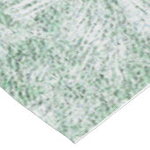 Floral Daisy Velvety Mint Green Tischdecke (Schrägansicht)