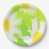 Floral Daisy Watercolor Paper-Teller Pappteller (Vorderseite)