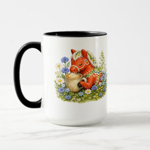 Floral Dala Pferd Kaffee Liebhaber Kunst   Skandin Tasse