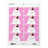 Floral Damask Brautparty (Vorne)