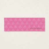 Floral Damask Elegant Wedding Favor Tag (Rückseite)