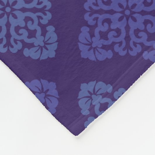 Floral Damask Fleecedecke (Ecke)