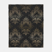 Floral Damask Muster Fleecedecke (Vorderseite)