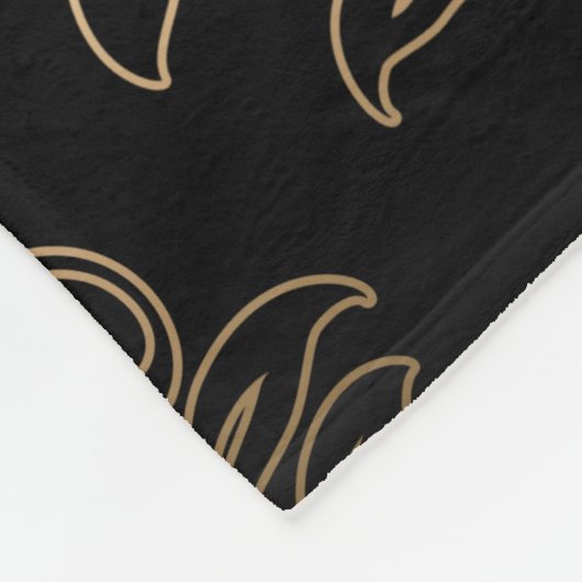 Floral Damask Muster Fleecedecke (Ecke)