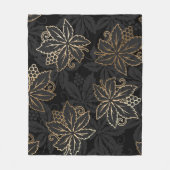 Floral Damask Muster Fleecedecke (Vorderseite)