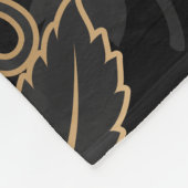 Floral Damask Muster Fleecedecke (Ecke)