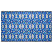 Floral Damask, Sapphire Blue und Grau Stoff (Fat Quarter (45,7 x 55,9 cm))