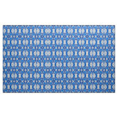 Floral Damask, Sapphire Blue und Grau Stoff (Yard (91,4 cm))