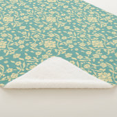 Floral/Damaskus Muster Sherpa Blanket Sherpadecke (3/4)