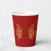 Floral danke Ihnen Chinesisch Hochzeitstee Zeremon Pappbecher (Links)