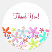 Floral Danke Ihnen Stickers (Vorderseite)