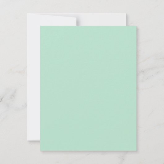 Floral Danke Karte (Rückseite)