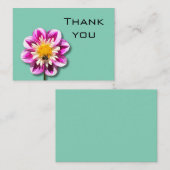 Floral Danke Karte (Vorne/Hinten)