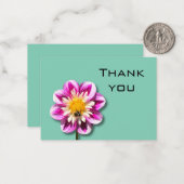 Floral Danke Karte (Vorderseite/Rückseite Beispiel)