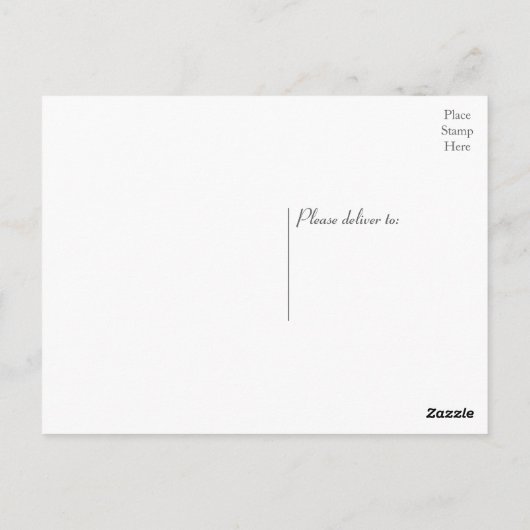 Floral Danke Pink, gelbe Gerbera Daisy Blume Postkarte (Rückseite)