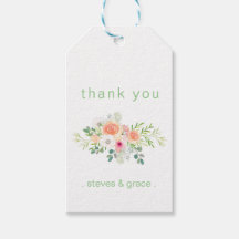 Floral Danke Tags - Summer Elegance Collection