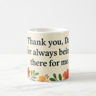 Floral "Danke Vater" Tasse - Vatertagsgeschenk