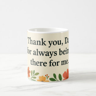 Floral "Danke Vater" Tasse - Vatertagsgeschenk