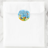 Floral Danken Dankbarkeit Bible Verse Christlich Runder Aufkleber (Tasche)