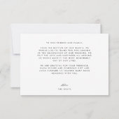 Floral Dankeschön Karte | Annabeth (Rückseite)