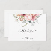 Floral Dankeschön Karte | Annabeth (Vorne/Hinten)