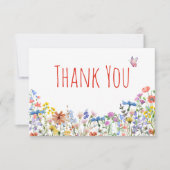 Floral Dankeschön Karte für Lehrer Blume Karte (Vorderseite)