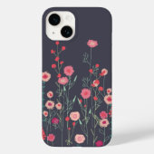 Floral Dark Boho Case-Mate iPhone Hülle (Rückseite)