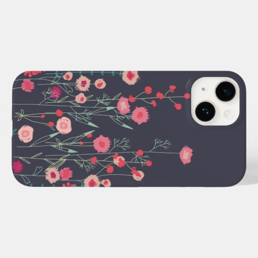 Floral Dark Boho Case-Mate iPhone Hülle (Rückseite (Horizontal))