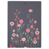 Floral Dark Boho Klemmbrett (Rückseite)