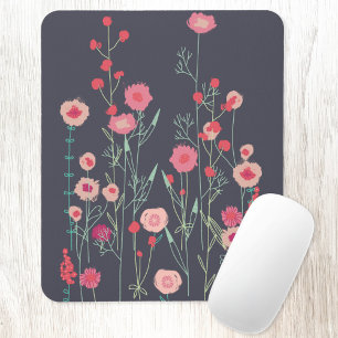 Floral Dark Boho Mousepad