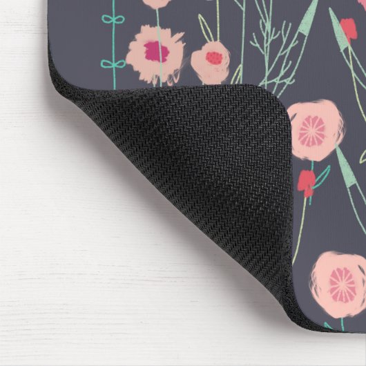 Floral Dark Boho Mousepad (Ecke)