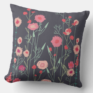 Floral Dark Kissen