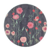 Floral Dark Schneidebrett (Vorderseite)