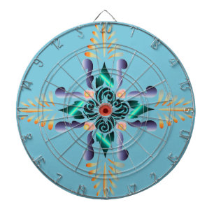 floral dartscheibe