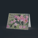 Floral Daughter-im-Schwiegertag/ Grußkarte Karte<br><div class="desc">Original Acryl Blumendesign von Dian... ... ... ...  Schöne rosa Blüten schmücken die Vorderseite dieses,  Karte,  einladend und schön zu sehen.  Das Innere hat eine herzliche Empfindung und ist eine perfekte Auswahl für jedermanns Schwiegertochter,  die sie schätzen und schätzen.</div>