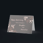 Floral Daughter & Son in Law Wedding Jubiläum Karte<br><div class="desc">Happy Hochzeitstag Karte für Tochter und Sohn im Gesetz mit hübschen hellrosa und weiße Blume,  und herzliche Vers.</div>