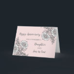 Floral Daughter & Son in Law Wedding Jubiläum Karte<br><div class="desc">Happy Hochzeitstag Karte für Tochter und Sohn im Gesetz mit hübschen rosa und weiß Blume,  und herzliche Vers.</div>
