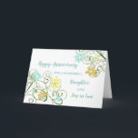 Floral Daughter & Son in Law Wedding Jubiläum Karte<br><div class="desc">Happy Hochzeitstag Karte für Tochter und Sohn im Gesetz mit hübschen Frühlingsblumen,  und herzlichen Vers.</div>