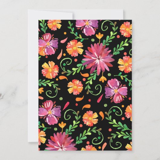 Floral Day of the Dead Bridal Shower (Rückseite)