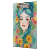 Floral Daydream Portrait Klemmbrett (Links)